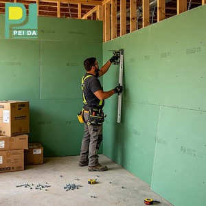 Panel de <span class=keywords><strong>Yeso</strong></span> Resistente a la Humedad <span class=keywords><strong>con</strong></span> Garantía de 5+ Años para Divisiones Interiores y Techos de Apartamentos - Product Image 1