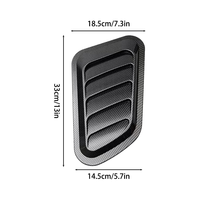 Autocollants universels ABS pour sortie d'air du capot moteur, accessoires de décoration automobile, ailettes de requin pour voitures