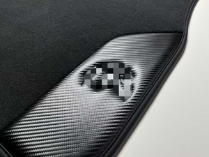 Tapis de sol de luxe avec bordure en fibre de carbone pour <span class=keywords><strong>Porsche</strong></span> 911 GT3, tapis de voiture personnalisables avec emblème GT3 - Product Image 4