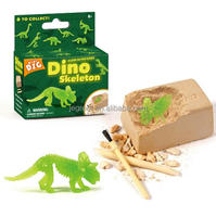 Meilleur vendeur 2021 Mini kit de fouille de squelette de dinosaure qui brille dans le noir pour enfants