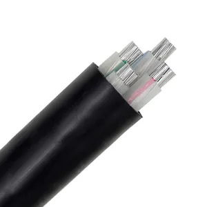 4 Core Electric Wire PVC PUR XLPE Sheath Insulated Medium Voltage Pure Copper Aluminum 4x50mm2 Power Cable