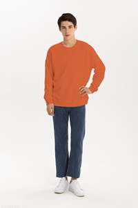 เสื้อฮู้ดดี้แบบเรียบง่าย ส่งเร็ว เสื้อสเวตเชิ้ตคอกลมทรงโอเวอร์ไซส์ - Product Image 6