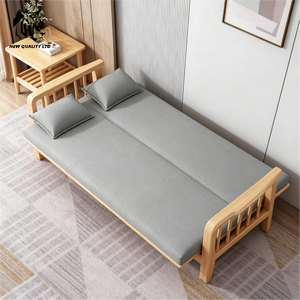 factory supply low cost customize huge stock ready to ship Stretchable <b>sofa</b> new designed living room furniture wood <b>folding</b> <b>sofa</b> - Product Image 3