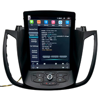 Unit Head Android Gaya Tesla dengan Navigasi GPS Android Auto, Layar QLED 9,7 Inci, DSP, Plug & Play untuk Ford Kuga 2013-2017