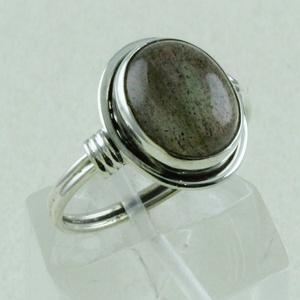 925 Sterling Silver Stylish <b>Labradorite</b> Gemstone <b>Ring</b> Classic Wedding Party Anniversary Jewelry Firing Style Engagement Gift - Product Image 3