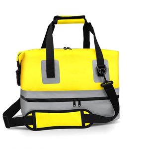 Sac fourre-tout imperméable de qualité supérieure à double compartiment avec poignée pour les séances d'étude à la bibliothèque, pour contenir des ordinateurs portables et des cahiers - Product Image 1