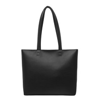 Sacs à main en cuir PU de grande capacité pour femmes, fourre-tout à bandoulière décontracté de couleur unie, vente en gros