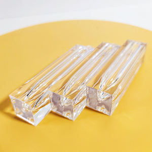 Tube de couleur à lèvres transparent carré simple et populaire, nouveau modèle, 7 ml, conteneur vide – Offre spéciale - Product Image 6