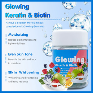 OEM Best Selling Glowing Keratin <b>Biotin</b> Skin Whitening <b>Gummy</b> Candy Adult Pigmentation Care GMP Certified Not for Pregnant Women - Product Image 2