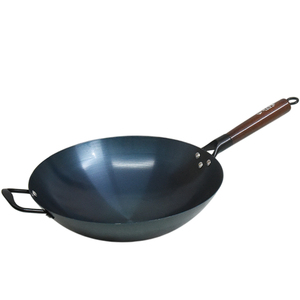 Wok en acier inoxydable de qualité commerciale, anti-rouille, écologique, à double poignée, grande poêle de cuisson compatible avec les cuisinières à gaz - Product Image 5