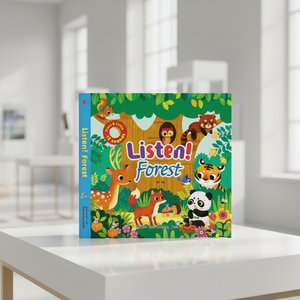 Collection de livres sonores Stock Design : Écoutez les sons - Série 4 - <span class=keywords><strong>Dinosaures</strong></span>, prairie, ferme, forêt - Commande directe - Product Image 1
