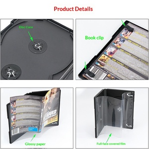 Đen 3-Piece PP <span class=keywords><strong>CD</strong></span> trường hợp với người giữ cuốn sách và <span class=keywords><strong>CD</strong></span> bao bì <span class=keywords><strong>CD</strong></span> hộp lưu trữ với người giữ cuốn sách đen PP <span class=keywords><strong>CD</strong></span> Box với người giữ cuốn sách - Product Image 3