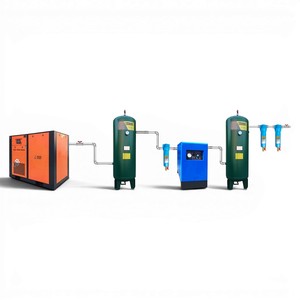 เครื่องอัดอากาศแบบสกรู KD-PM100A 75 กิโลวัตต์ 8 บาร์ แบบติดตั้งอยู่กับที่ ระบายความร้อนด้วยอากาศ ระบบหล่อลื่น สำหรับอุตสาหกรรม พร้อมถังเก็บลมและระบบกรอง - Product Image 1
