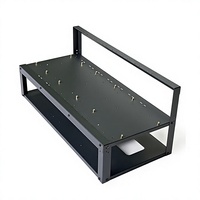 Plateforme Barebone à 8 emplacements pour GPU pleine longueur, Châssis de serveur ouvert silencieux en acier laminé à froid noir, Directement de l'usine