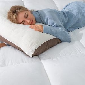 Macio Fluffy Lavável Altura Média Algodão Colchão <span class=keywords><strong>Topper</strong></span> Microfibra Enchimento - Product Image 4