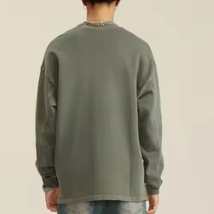 Oversizedside Vent Dropped Shoulder 100% algodón Heavyweight Oversized Venta <span class=keywords><strong>al</strong></span> por mayor Hombres Unisex Camiseta Sudadera Streetwear - Product Image 3