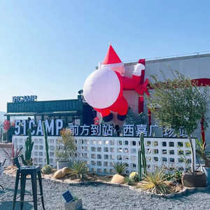 Bingo Factory Wholesale Outdoor Xmas Led Inflatable Decorative <strong>Climbing</strong> Wall Christmas Santa Claus for Building - Product Image 3