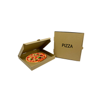 Vente en gros en stock boîte à pizza en carton ondulé portable et réutilisable avec stratification mate gaufrage logo personnalisé imprimé