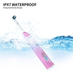 <span class=keywords><strong>Spazzolino</strong></span> <span class=keywords><strong>Elettrico</strong></span> Rotante per Bambini Compatibile con <span class=keywords><strong>B</strong></span>, Ricaricabile, con Testina Morbida IPX7 Sostituibile, Design Cartone Animato - Product Image 3