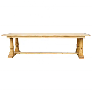 <span class=keywords><strong>Table</strong></span> de salle à manger Sunzo Furniture en <span class=keywords><strong>bois</strong></span> de planches de style farmhouse, 8 pieds, <span class=keywords><strong>table</strong></span> <span class=keywords><strong>pour</strong></span> événements et mariages - Product Image 4