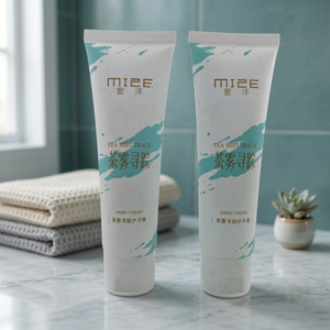 Crème pour les mains en tube plastique blanc, impression offset, emballage cosmétique avec capuchon coréen pour contenant de crème pour les mains - Vente flash - Product Image 6