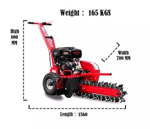 K-maxpower 15HP, profondeur maximale 600 mm, EPA EU5, mini-trancheuse à chaîne portative à essence, 600 mm, Zanjadora Biocippatore - Product Image 5