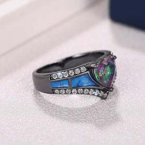 Anello a Forma di Cuore T0690 per Donne, Zirconia Cubica Creata in Laboratorio, Montatura a Griffe, Anelli di Moda per Fidanzamento - Product Image 5