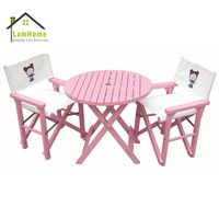 Table pour enfants en bois de sapin naturel, bois massif, motifs personnalisables, ensemble de chaises durables et écologiques pour l'extérieur, salon pour enfants
