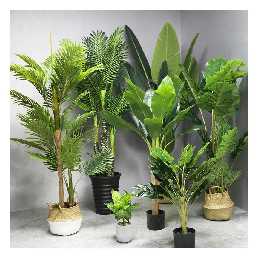 人工植物ホームオフィス装飾用フェイクグリーンシミュレーショングリーンツリー鉢植えFakeOliveツリー盆栽