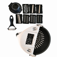 Nieuwe Keuken Fruit- en Groentesnijder 9-in-1 Draagbare Groentehakker Kom en Vergiet Set 9-in-1 Deluxe Groentehakker