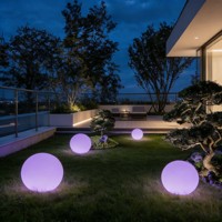 Lámpara LED Recargable a Batería / Bola LED Redonda de 16 Colores, 35cm, Cubierta Blanca, Fuente de Luz Puntual para Escenario/KTV/Discoteca