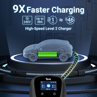 Conectores de Cable EV Negros de Buena Calidad, Cargador de Vehículos Eléctricos AC Tera W01 AM