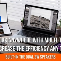 Yubwvo 14 pouces écran tactile pour ordinateur portable Extender moniteur à écran tactile portable amovible