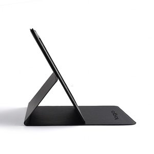 Black Big Size PU Leather Portable Desktop Folding Travel Makeup <b>Mirror</b> - Product Image 5