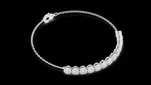 Elegante Brazalete de Cadena con Diamantes Cultivados en Laboratorio, Joyería Brillante de Lujo para Mujer, Regalo para Fiesta - Product Image 4