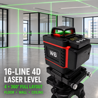Niveau laser rotatif orange 16 lignes WB, garantie 3 ans, qualité industrielle, haute précision, auto-nivelant, pour carrelage
