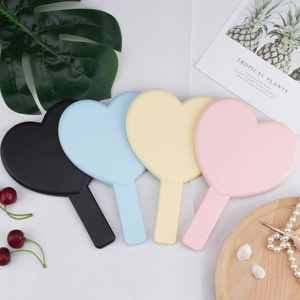 Mini cầm tay tim Vanity gương biểu tượng tùy chỉnh giá rẻ tim gương nhựa du lịch độ nét cao cầm tay Gương trang điểm - Product Image 6
