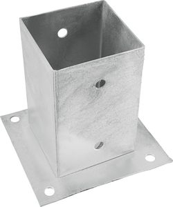 Posthoek Voor 2 Balken 90X90 <span class=keywords><strong>Mm</strong></span> Thermisch Gegalvaniseerd Verstelbare Postvoet - Product Image 3