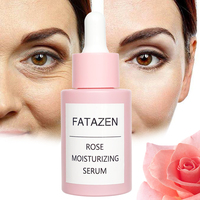 Vente en gros de soins de la peau hydratante à la rose bio de marque privée remède anti-âge sérum pour le visage hydratant pour le visage