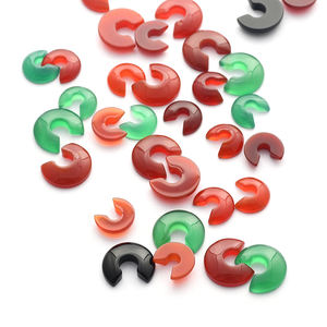 สินค้าขายดีในปี 2023 <span class=keywords><strong>ราคา</strong></span>ขายส่ง หินอาเกตธรรม<span class=keywords><strong>ชา</strong></span>ติทรงครึ่งวงกลม รูปโค้ง รูปพัด หลากสี - Product Image 3