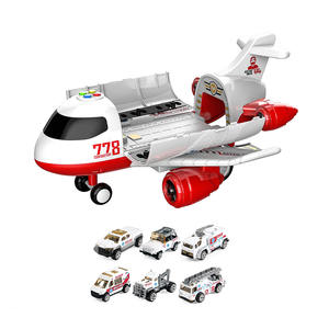 Ensemble de jouets d'avion pour enfants-<span class=keywords><strong>Ambulance</strong></span> Aircraft Play Set avec 6 camions de sauvetage - Product Image 1