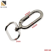 Mousqueton à ressort en métal, en alliage de zinc, pivotant, en forme d'œuf, pour laisse de chien, porte-clés, sac à dos, sac à main