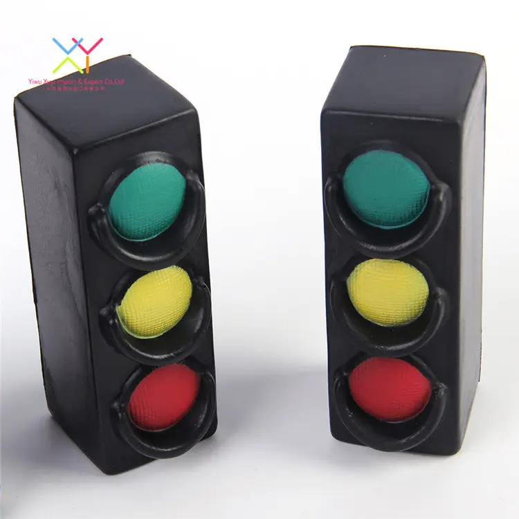 Fornitore di fabbrica soft pu traffic light palla antistress palla antistress, giocattoli antistress regalo per bambini