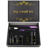Kit d'outils d'extension de cheveux professionnel 7 articles Dieu estampage boîtes perruque installer pour perruque dentelle produits d'extension de cheveux de haute qualité
