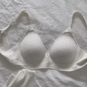 Summer floral French triangle cup bra for small busts, push-up and wire-free - Product Image 6