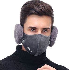 Piel sintética desmontable caliente orejeras oreja cubierta de <span class=keywords><strong>2</strong></span> en 1 funda de oído cara de lana tela m preguntar - Product Image 2
