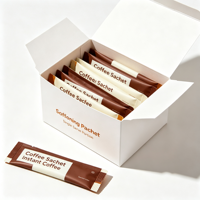 Machine d'emballage verticale à chargement par le haut, rotative, à haute vitesse, pour sachets de poudre de cacao et de café