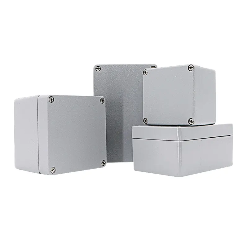 पेशेवर एल्यूमीनियम मामले संलग्नक ip66 धातु बॉक्स अच्छी कीमत बाड़े जंक्शन बॉक्स