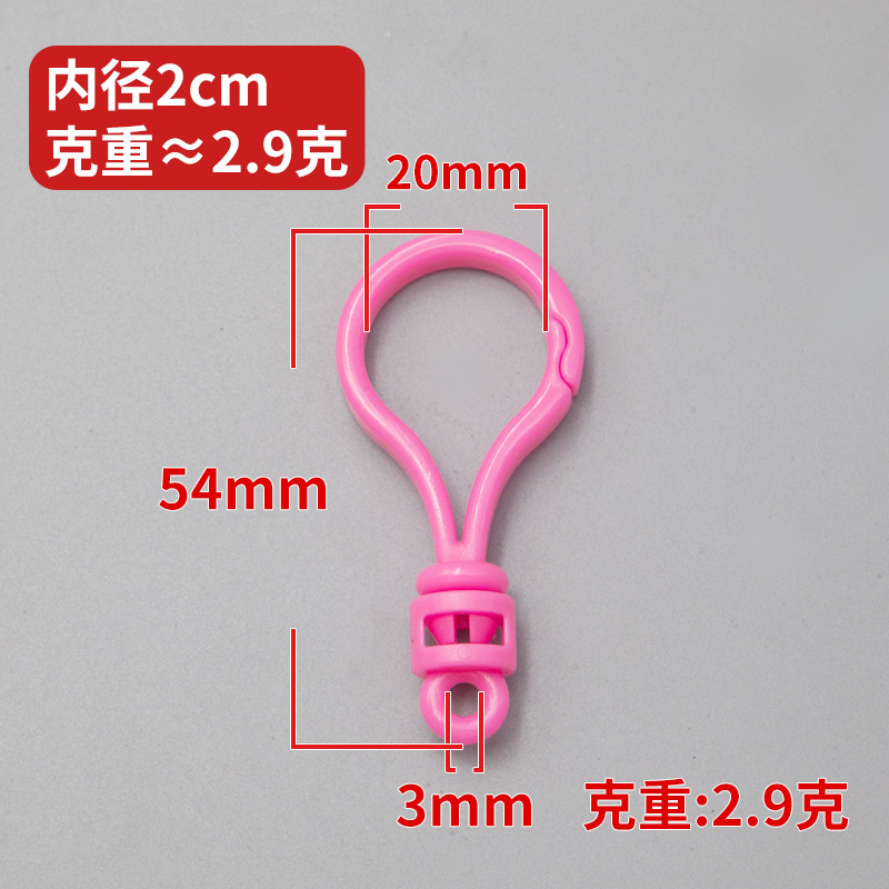 Pink light bulb clasp