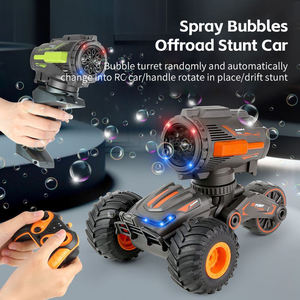 Voiture télécommandée acrobatique à bulles, jouet transformable à une touche avec lumières et musique, recharge USB, orange et vert, cadeau pour enfants - Product Image 4
